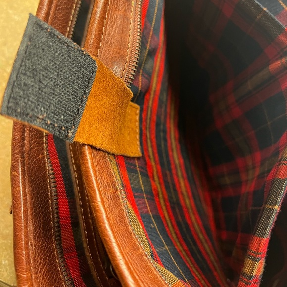 HANK LEATHER SATCHEL-COGNAC-EXCELLENT CONDITION - Picture 10 of 15